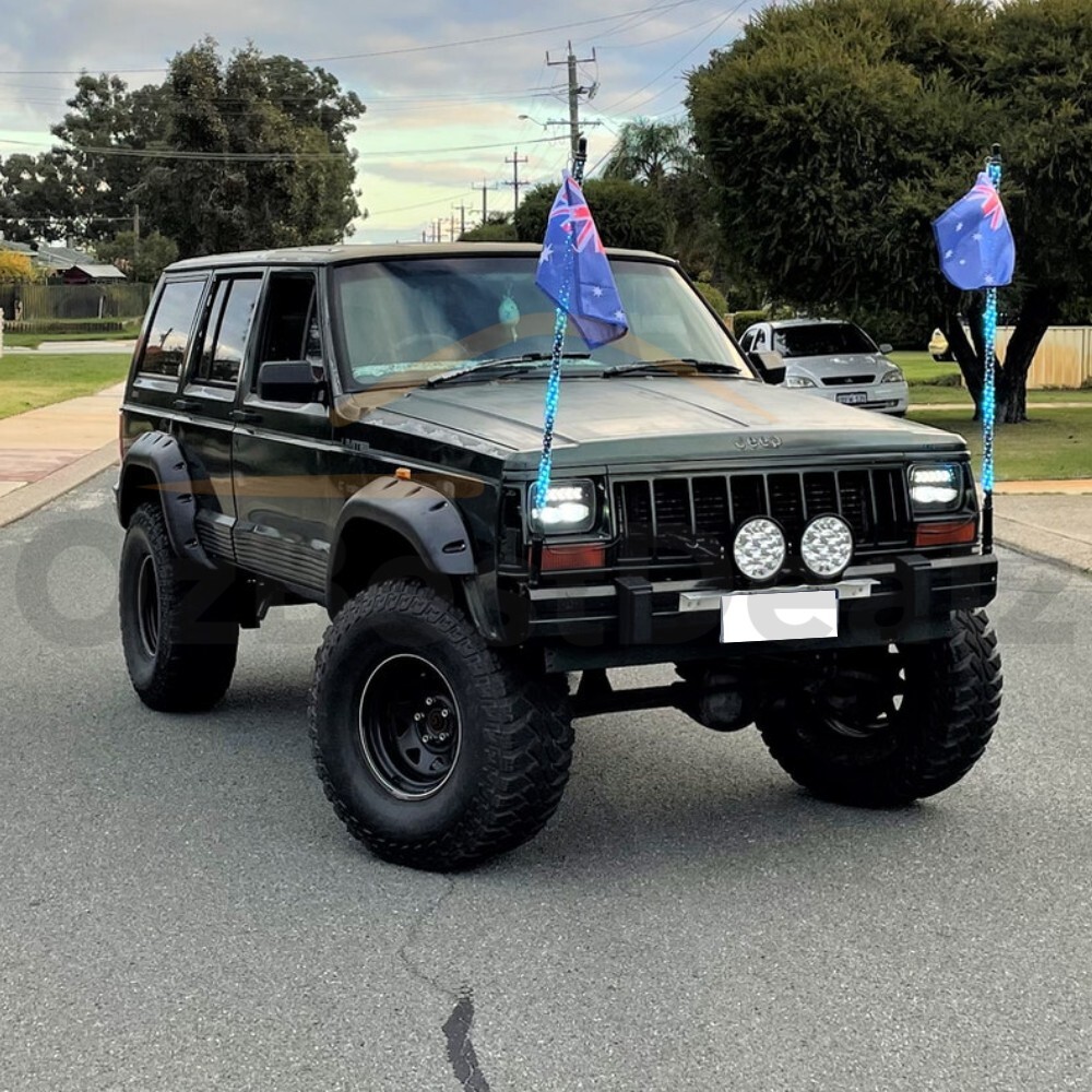 JEEP CHEROKEE XJ 19842001 POCKET STYLE MATTE BLACK FENDER