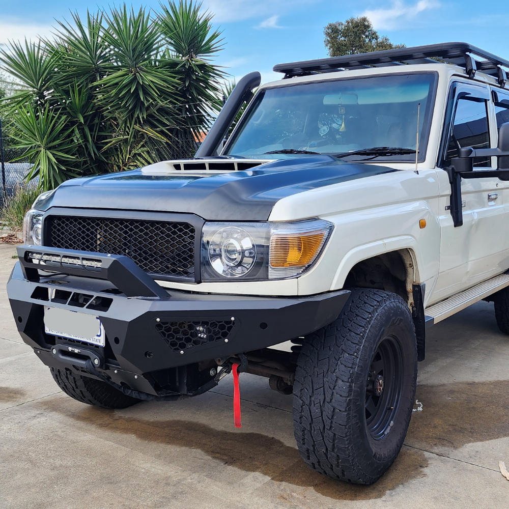 Bonnet Hood Suits LandCruiser VDJ 70 76 78 79 Series Black Undercoat OEM Style 2007 Onwards Aftermarket Panel 