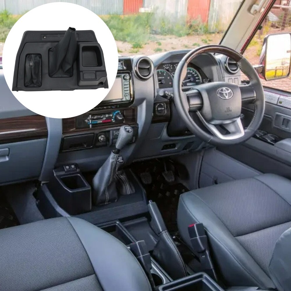 Center Console Storage Box Suits Landcruiser 76 78 79 Series 2007 On Cup Holder Dark Grey Control Centre 
