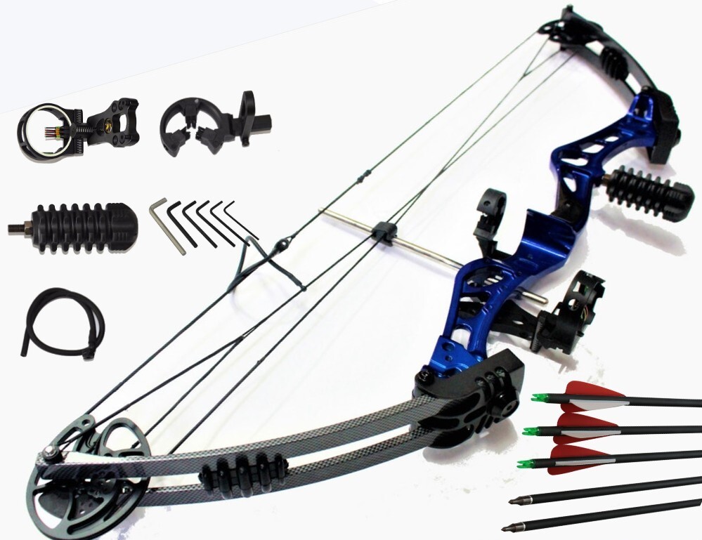40-50lbs Hunting Compound Bow Right Hand (Blue or Red)