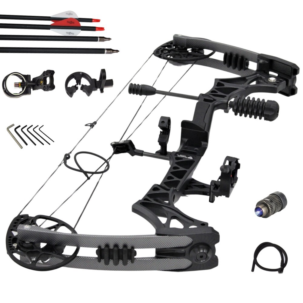 30 - 70lbs B28 Compound Bow + Accessories Package (Right Handed) Archery 
