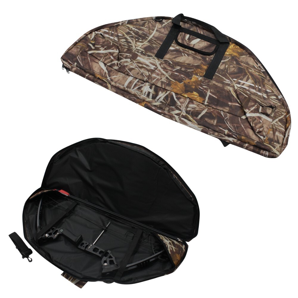 Archery 37" Compound Bow Bag Camo for Arrows Accessories Carry Bag Side Pocket