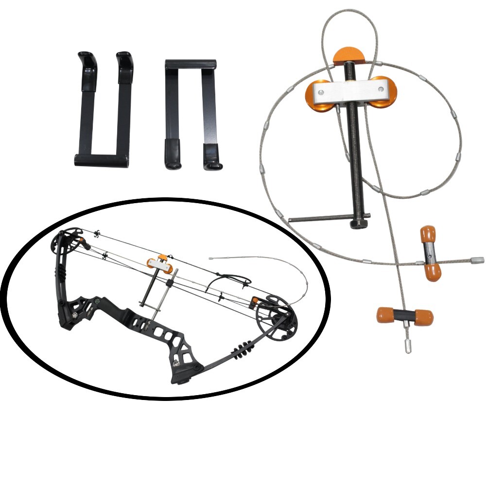 Portable Compound Bow Press String and Peep sight Replacement Archery Tool Set
