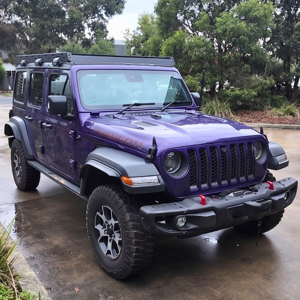CLEARANCE CLEARANCE Dynamic Series Full length Roof Rack fits Jeep Wrangler JL 4 Door Models Aluminium Platform Steel Low Profile