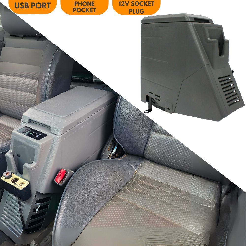 CLEARANCE OEM 7 Litre 12v Compressor Fridge Suits Landcruiser 76 78 79 Series Storage Gray Grey Centre Console Plug Play