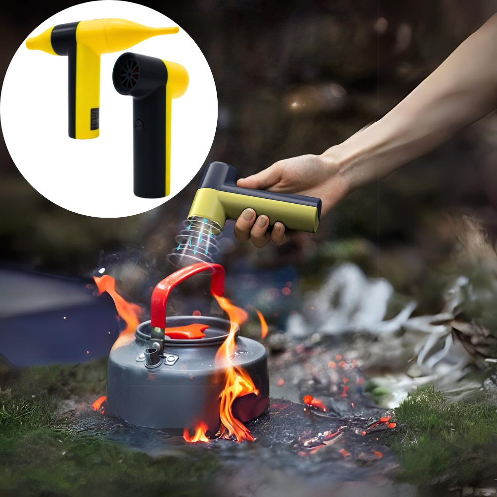 Electric BBQ Blower Fan Air Pump Duster Tools Battery Wireless Mini Jet Turbo Fan Dust Cordless Collector