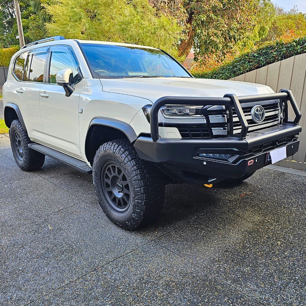 Slim OEM Style Textured Black Fender Flares Fits LandCruiser 300 Series LC300 Land Cruiser Thin Guards Tough