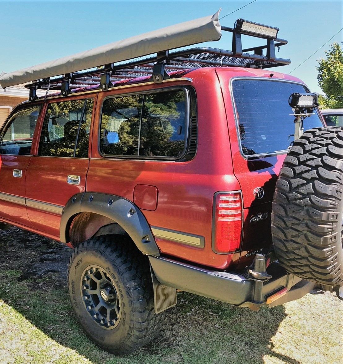 Rear Jungle Fender Flares suitable for Landcruiser 80 Series 1990 - 98 