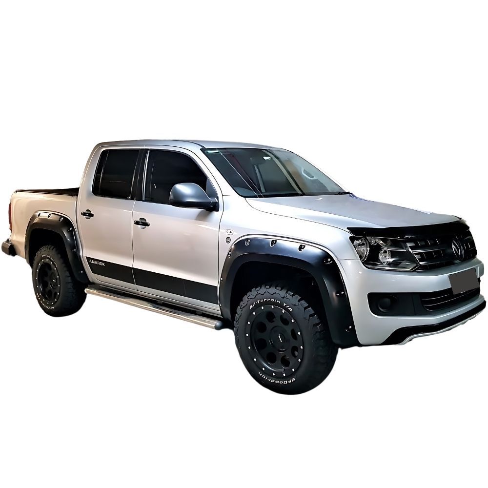 Volkswagen Amarok 2010 - 18 Fender Flare Pocket Style Kit Matte / Satin black