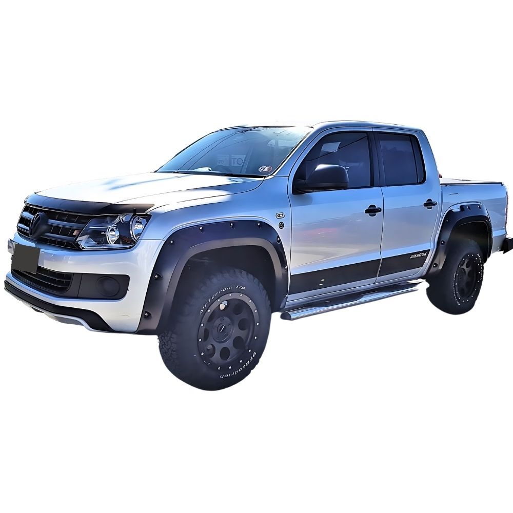 Volkswagen Amarok 2010 - 2019 Matte / Satin Black Pocket Style Flares