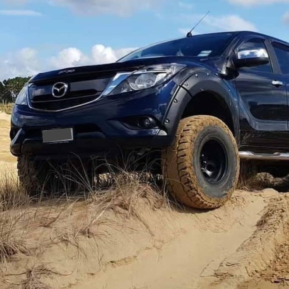 Front Pocket Style Textured Fender Flares fits Mazda BT-50 2012 - 17 BT50