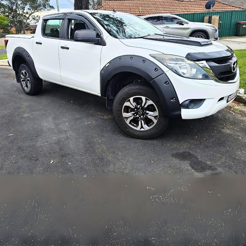 Mazda BT-50 2012 - 17 Monster Pocket Style Textured Black Fender Flares BT50