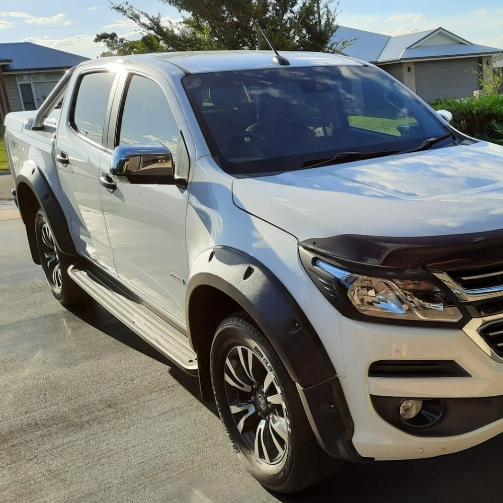 Slimline Jungle Fender Flares Fit Holden Colorado 2016 + Dual Cab Black 70mm