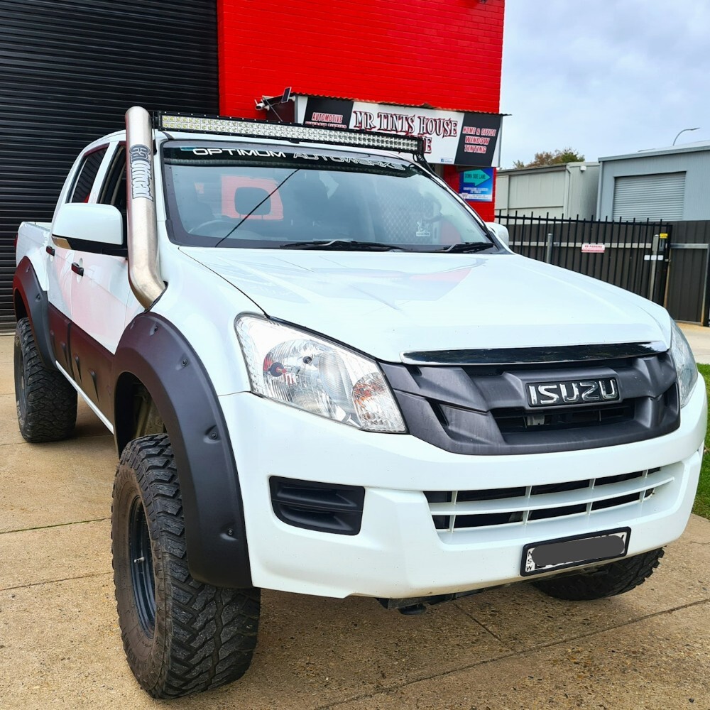 Pocket style Fender Flares Fits Isuzu D-MAX DMAX 2012 - 2015 Black Textured