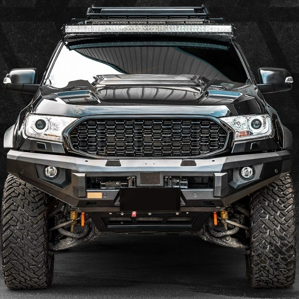 Front Mesh style Grill fits Ford Everest 2015 2016 2017 2018 Grille Gloss Black