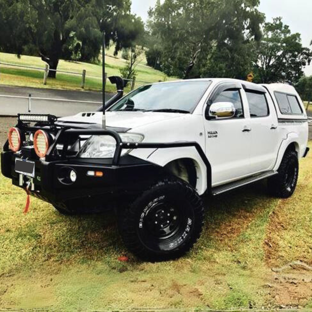 OEM Style White Colour Fender Flares Kit Fits Hilux 2005 - 2011 SR SR5 Guard Arch Dual Cab