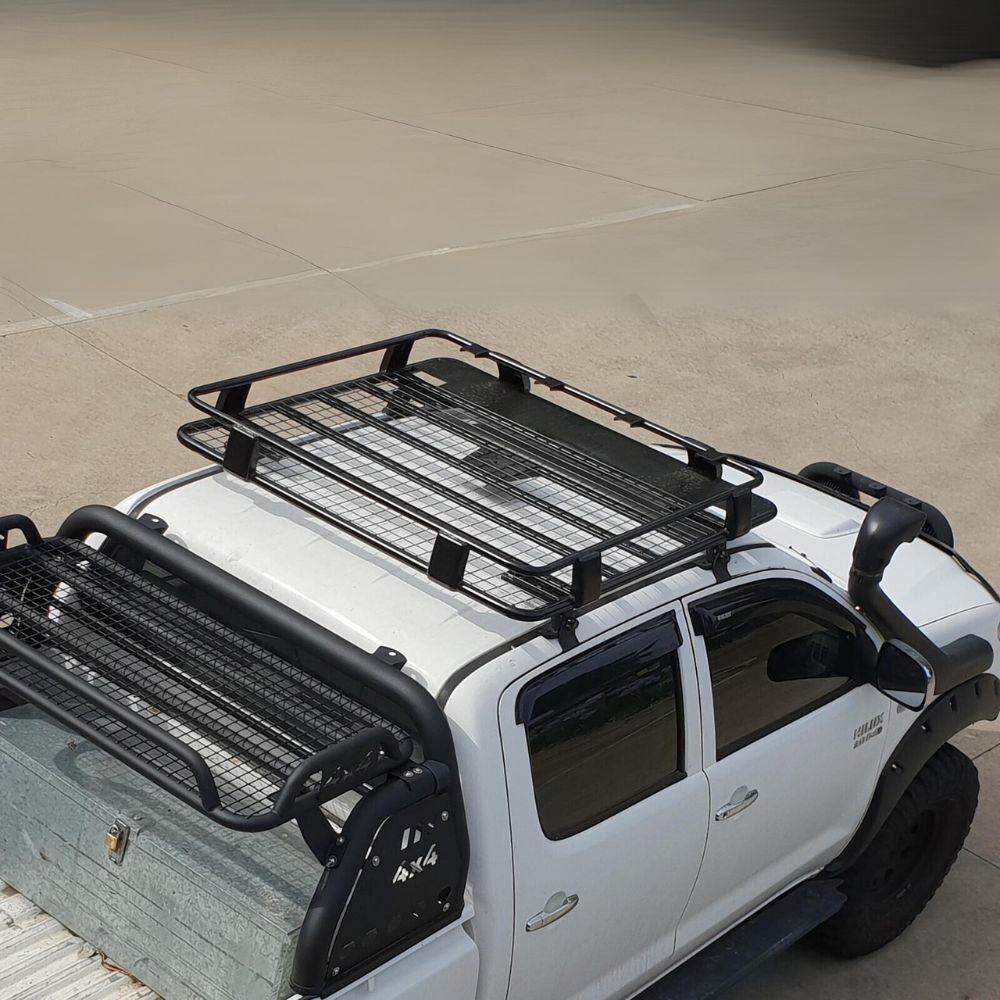 Cobra 4x4 Roof Cage Suits Hilux 2005-2015 Black Powder Coated Steel Rack Ranger BT50