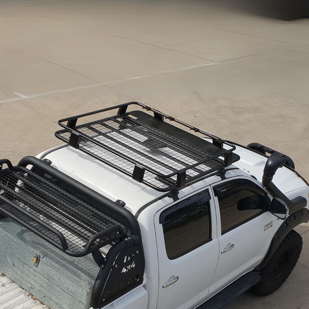 Cobra 4x4 Roof Cage Suits Hilux 2005-2015 Black Powder Coated Steel Rack Ranger BT50