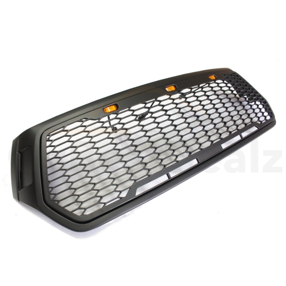 Matte Black Mesh Grill Suitable for Toyota Hilux Rocco 2019 LED 