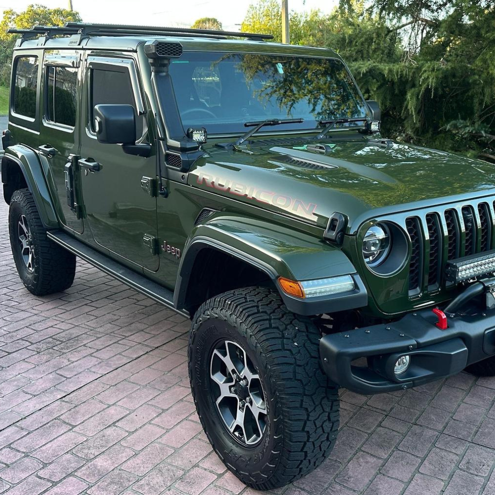 Dual Design Short Snorkel Kit Suitable for Jeep Wrangler JL JT 2018 Onwards Gladiator Compact