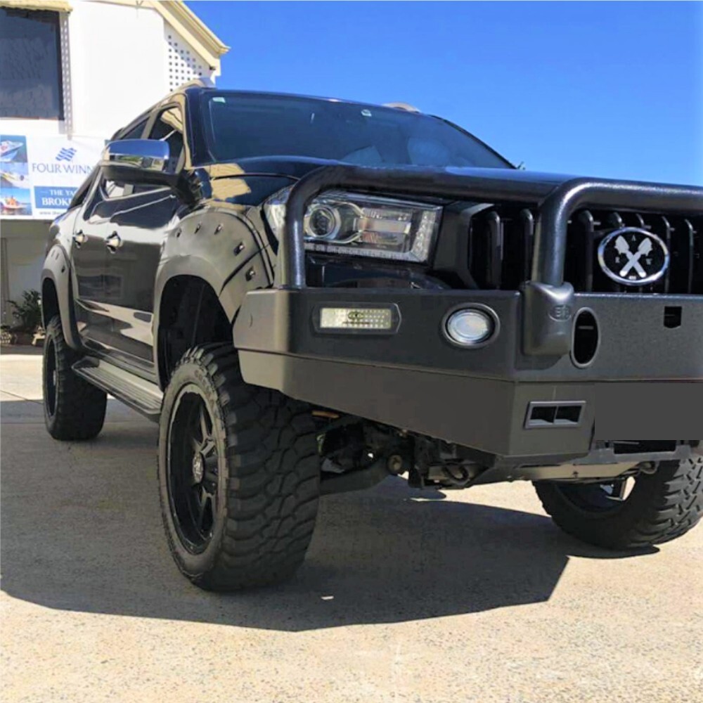 Pocket Jungle Style Fender Flares Suitable For LDV T60 2017 to 2021 Texture Black