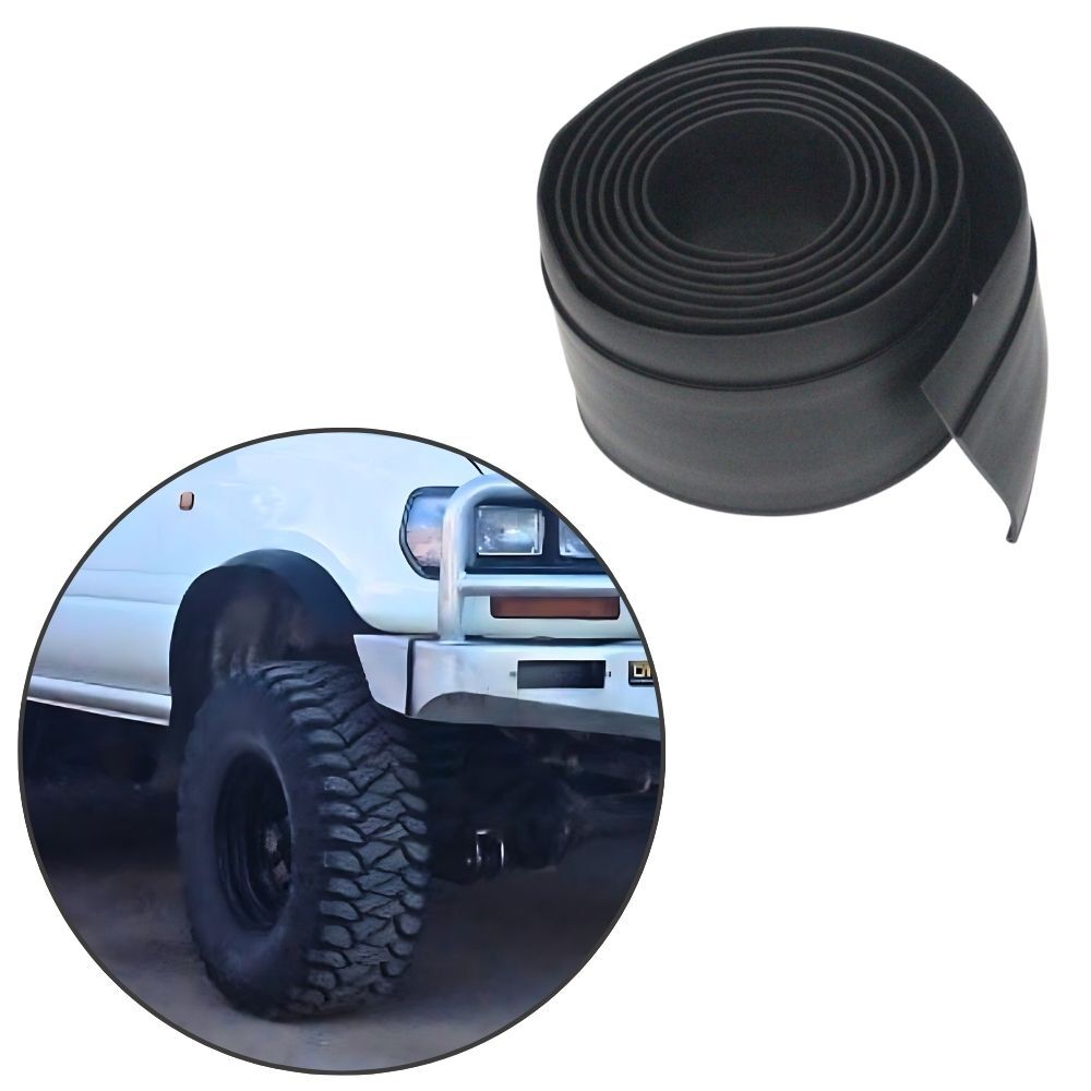RUBBER FENDER FLARES 7CM X 3M WHEEL ARCH FLEXIBLE EXTRA COVER