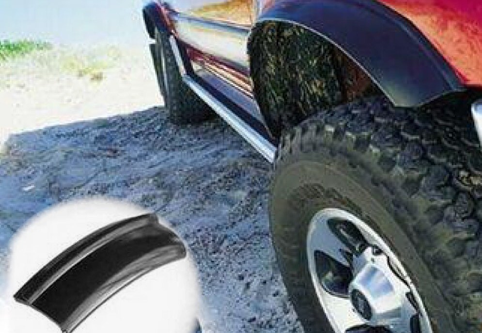 RUBBER FENDER FLARES 7CM X 3M WHEEL ARCH FLEXIBLE EXTRA COVER