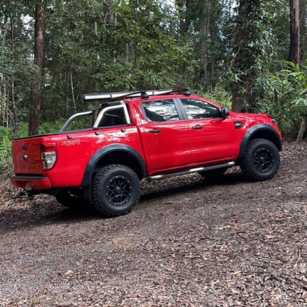 Matte / Satin Black OEM Raptor Style Flares Fits Ford Ranger PX2 2015 2016 2017 2018