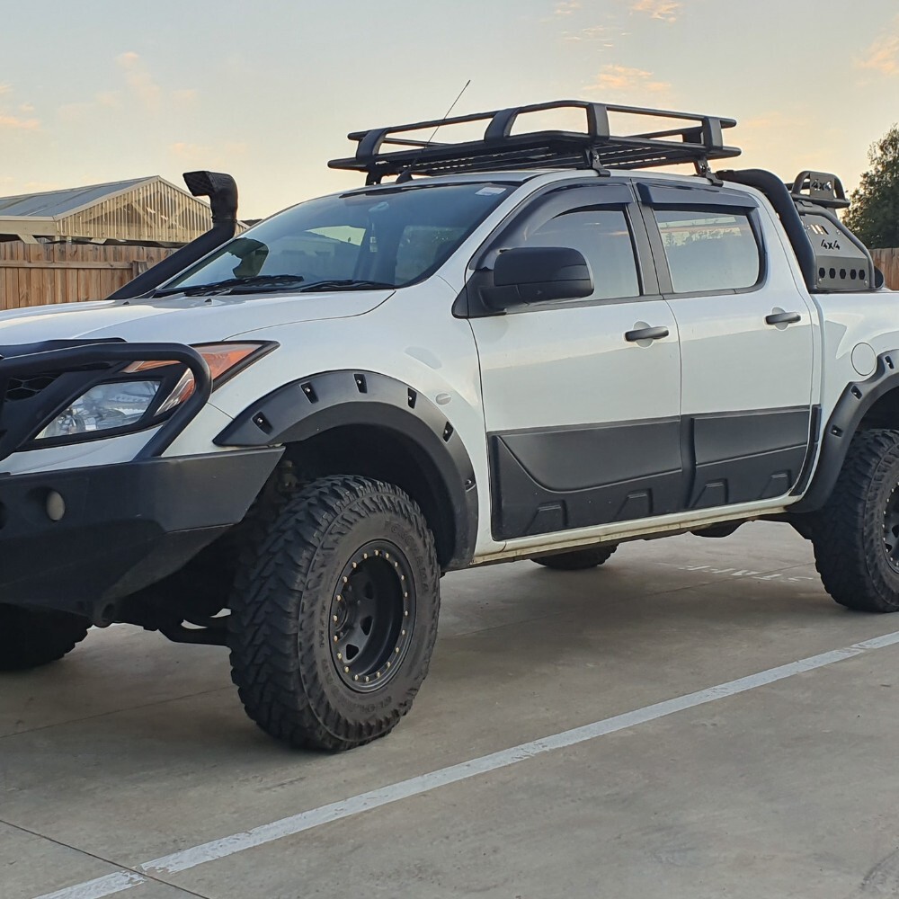 Cobra 4x4 Roof Cage Rack Suits Ranger BT50 2012 onwards PX1 PX2 PX3 Black Powder Coated Steel Mazda No drilling