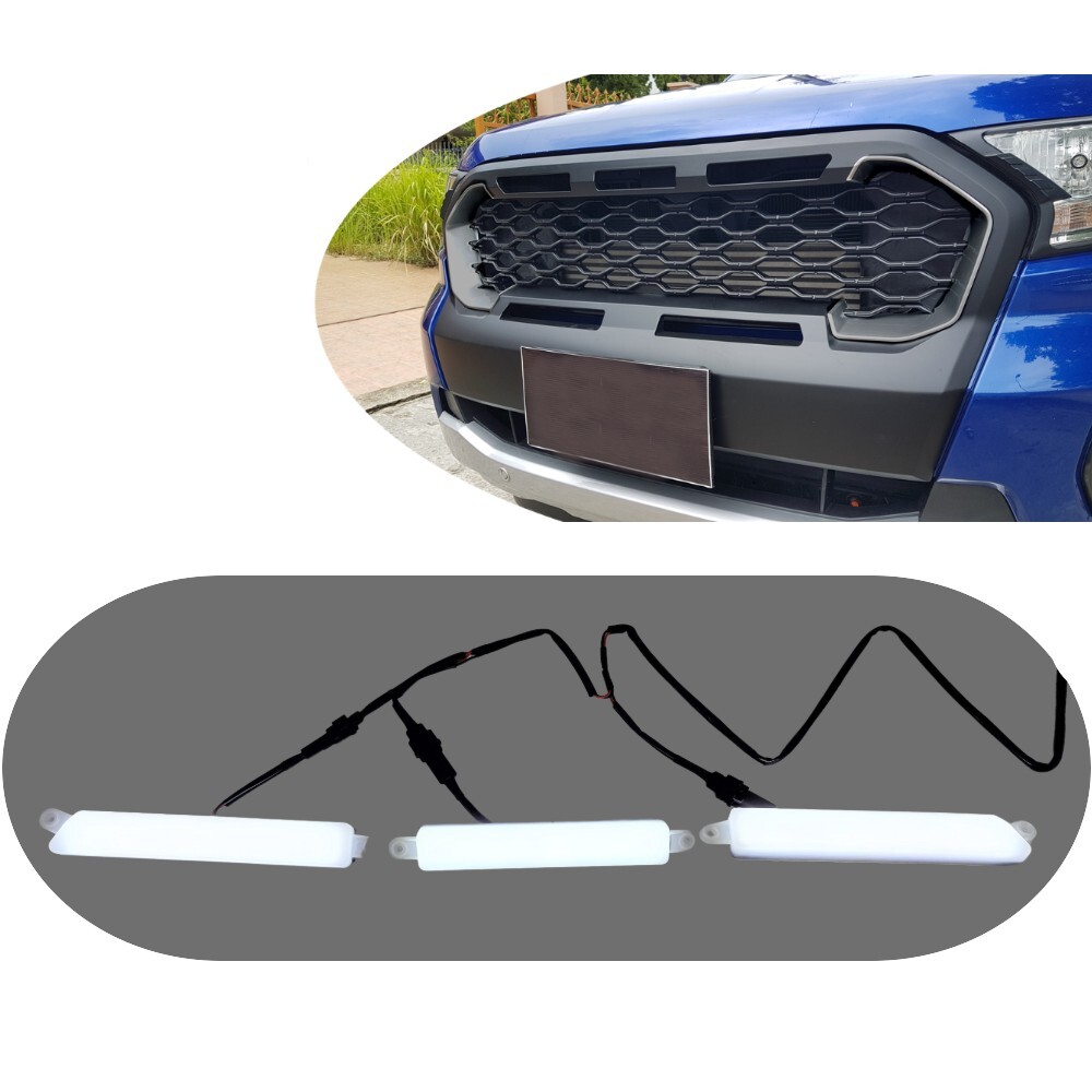  Cobra 4x4 LED Light Add-on for Ford Ranger PX2 PX3 2015 - 2020 Mesh style grill