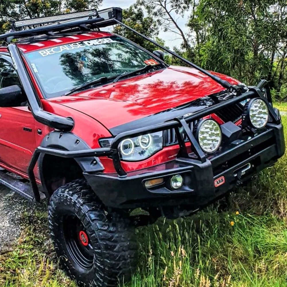 Front Slimline Jungle Fender Flares Fits Mitsubishi Triton  65mm ML MN 2006 - 2014