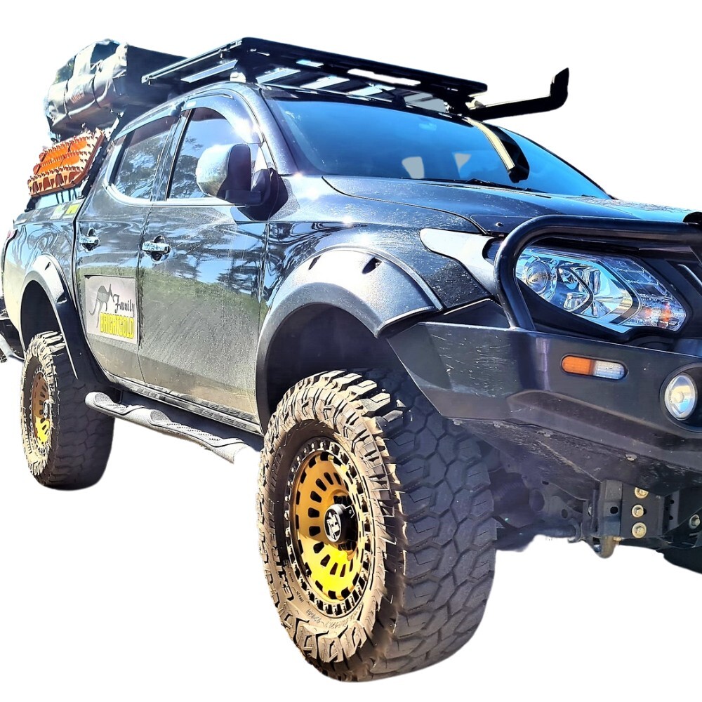 Pocket Style 3M Tape Fender Flares Suits Mitsubishi Triton MQ 2015 2016 2017 2018