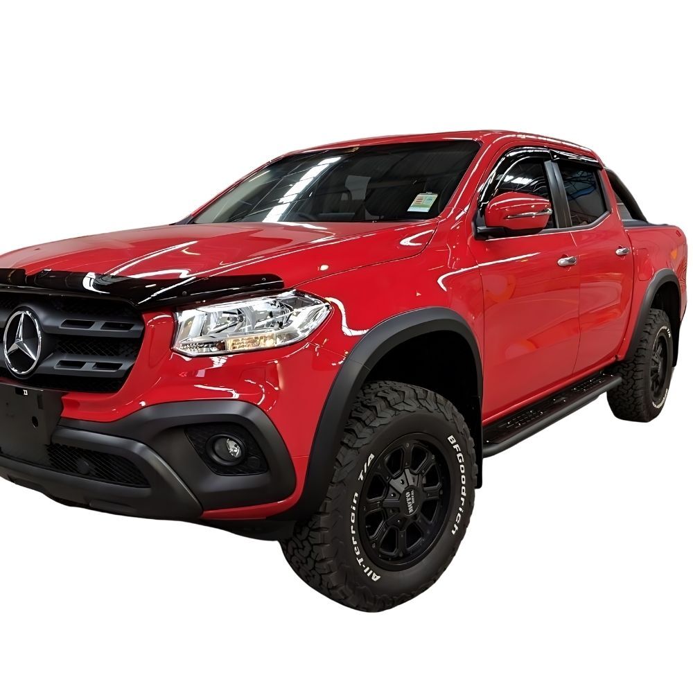 Matte Black Thin Fender Flares suits Mercedes Benz X-Class 2017 2018 2019 2020 X Class