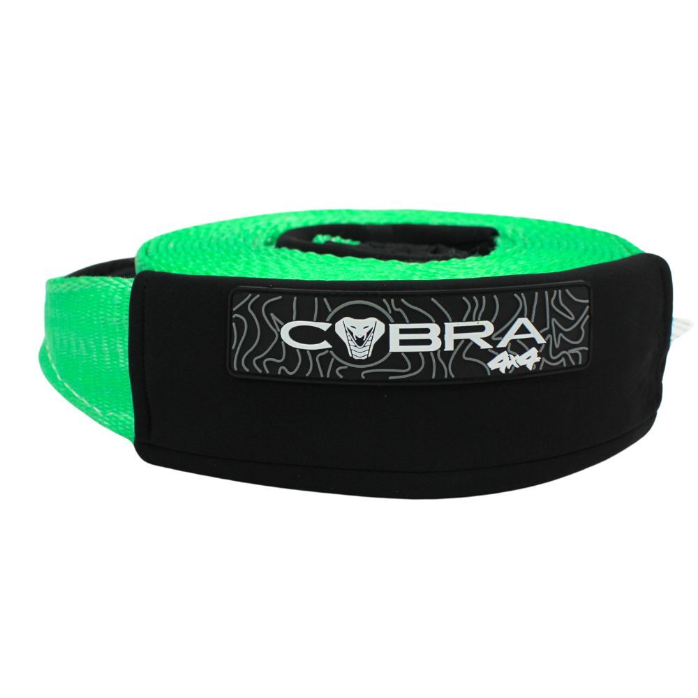 Cobra 4x4 11000kgs Recovery Green Towing Snatch Strap 9m Metre Tow Meter Nylon