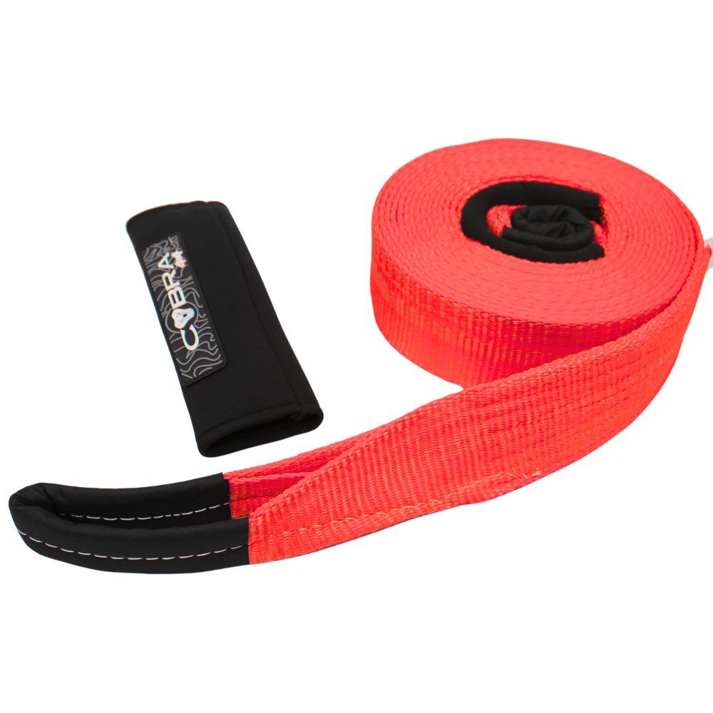 Cobra 4x4 11000kgs Recovery Red Towing Snatch Strap 9m Metre Tow Meter Nylon