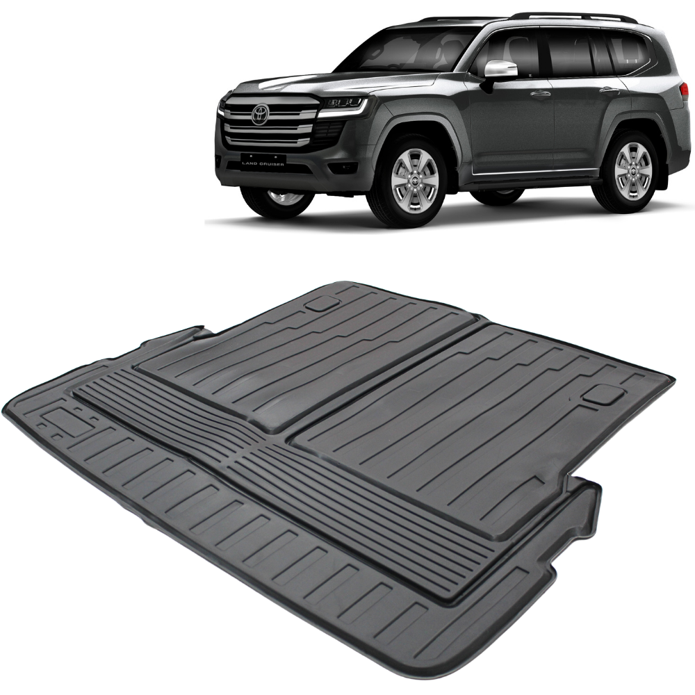 3D TPE Boot Mat Liner suits Landcruiser 300 Series 2021 Onwards Carpet Plastic Rubber Cargo