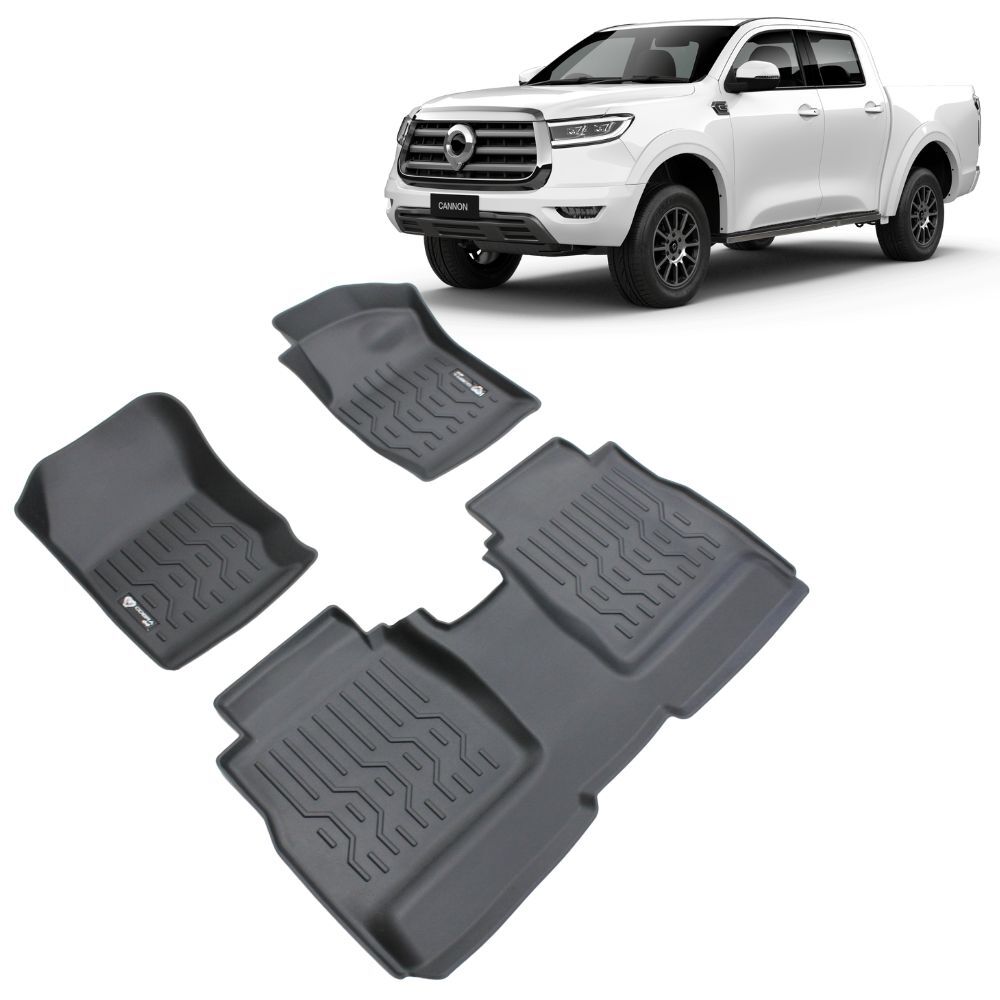 5D TPE Floor Mats Liner suits GWM Cannon X, VANTA, XSR, ULTRA DC Carpet Plastic Rubber Mat Floor Liner