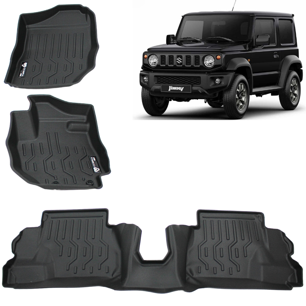 5D TPE Floor Mats Liner suits Suzuki Jimny 2018 onwards Carpet Plastic Rubber Mat