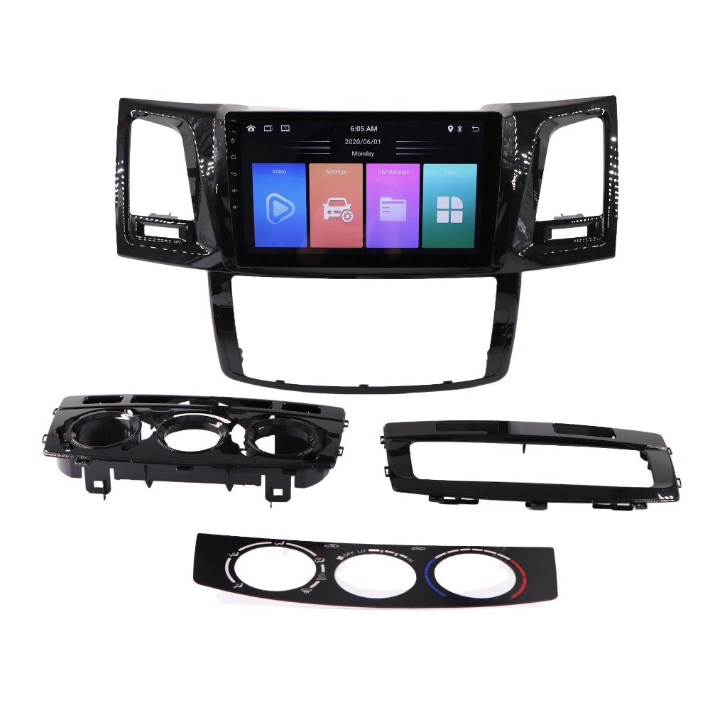 Android 9 Inch Head Unit For Hilux 2005 - 2014 2GB RAM 32GM ROM Video HD GPS Touch Screen Navigation Reverse Camera
