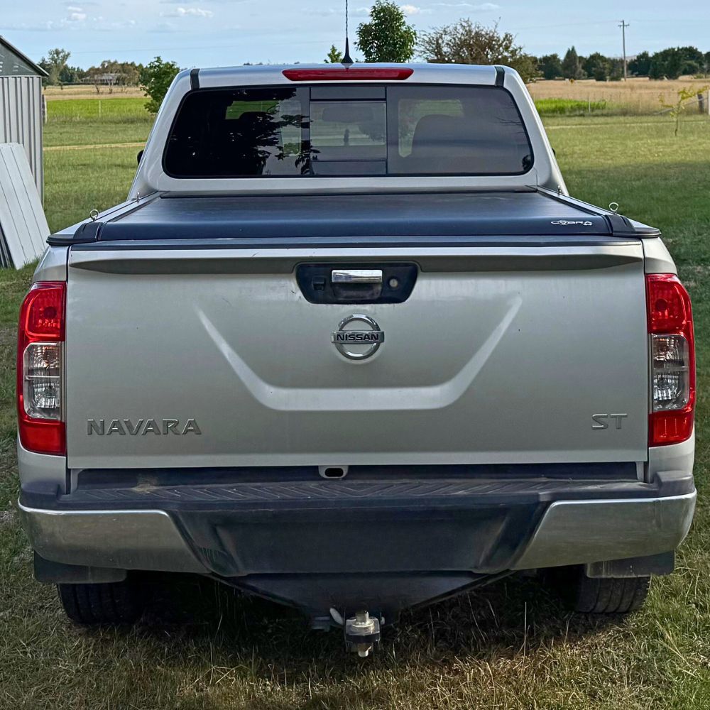 Electric Retractable Roller Shutter fits Nissan Navara D40 2005 - 2015 Tub Tonneau Roll Cover Black Lid