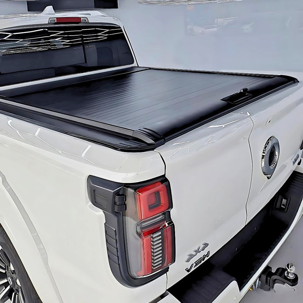 Cobra 4x4 Retractable Roller Shutter fits Great Wall Motor GWM Cannon Alpha 2024 Onwards Tub Manual Tonneau Roll Cover Black