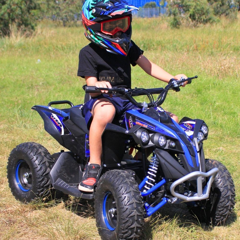 Kids riding quads sale