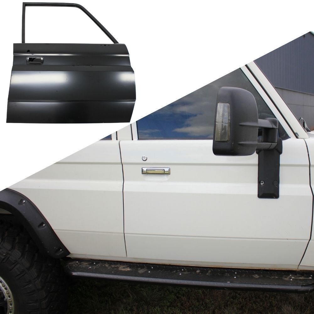 Door Shell Panel Front Driver Side Suits Landcruiser VDJ 70 76 79 dual cab series Wagon 5 Door Panel  [Side: Driver]