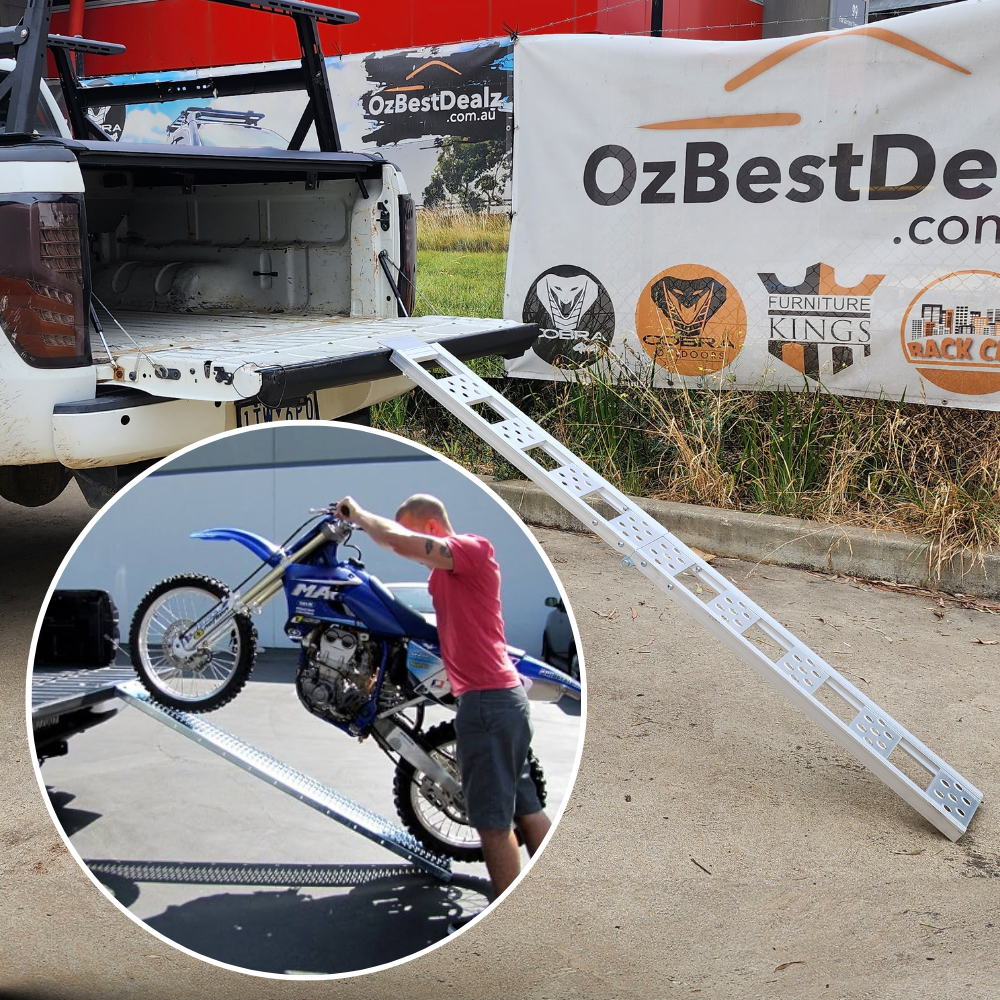 Motorbike Dirtbike Aluminum Foldable Ramp Stand Platform Rack Motorbike Dirt Bike Quad ATV