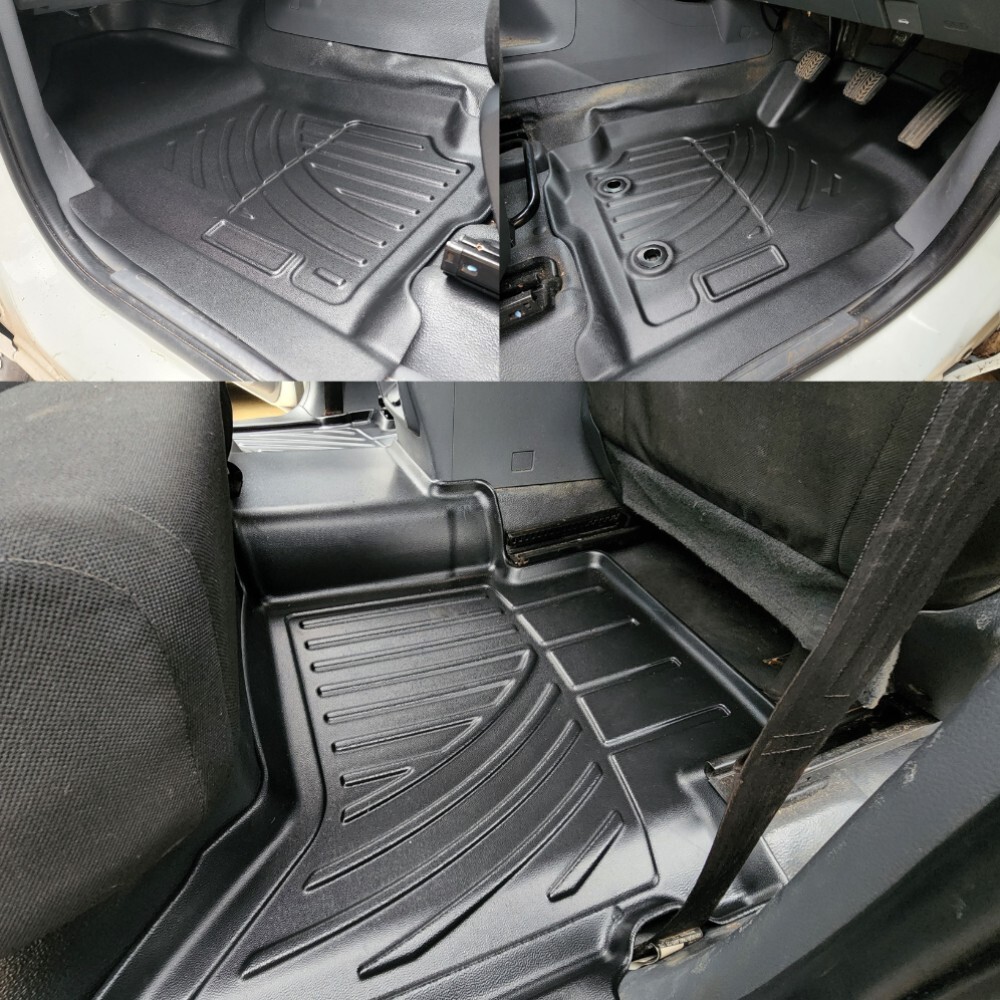 3D TPE Floor Mats Liner Suits Mazda BT50 Dual Cab 2012 - 2020 Carpet Plastic Rubber BT-50