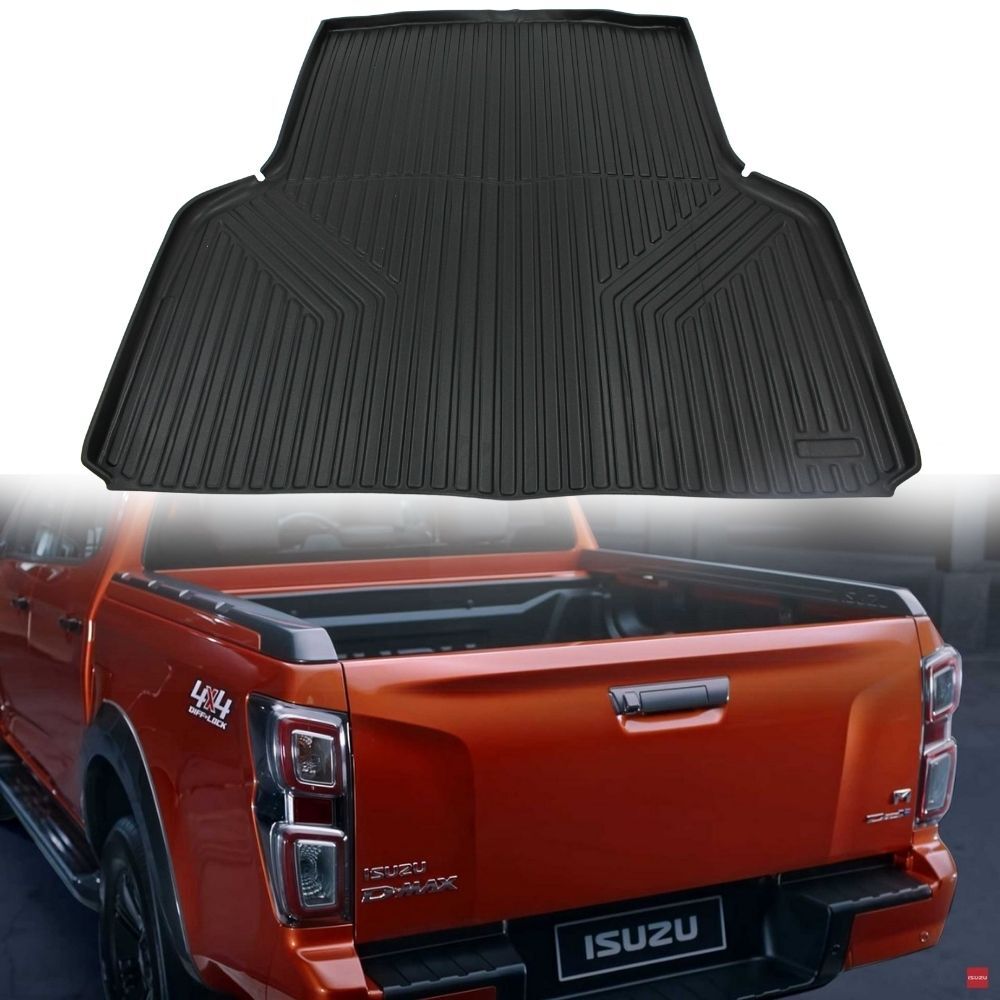 3D TPE Boot Mat Liner Ute suits D-max Dmax 2020 Onwards Carpet Plastic Rubber Cargo Rear Tub Mat Dual Cab Tray