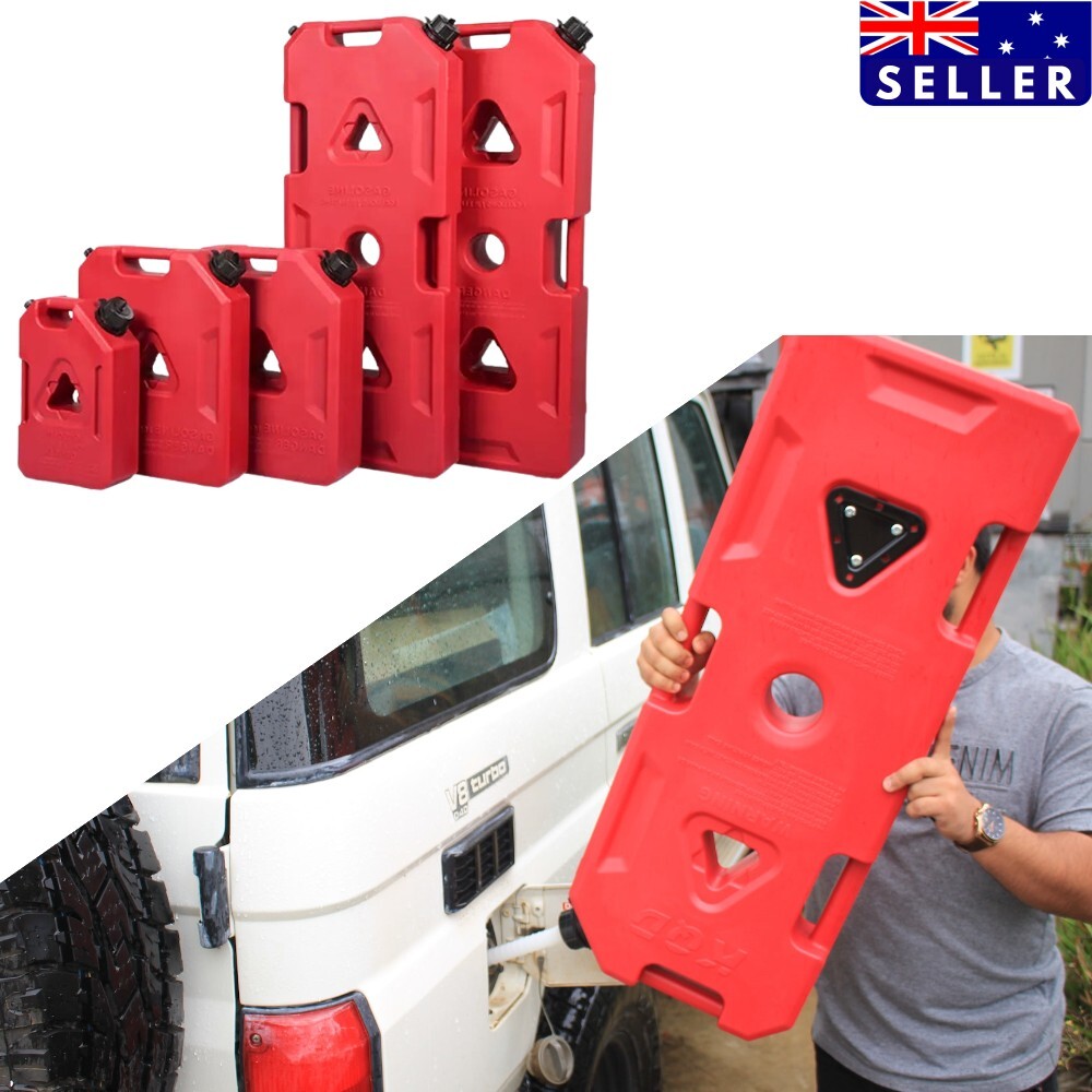 Jerry Can Red Gas Fuel Tank Plastic 4x4 4WD AWD Spare Container Gasoline Petrol Tanks Canister Motorcycle Boat Truck