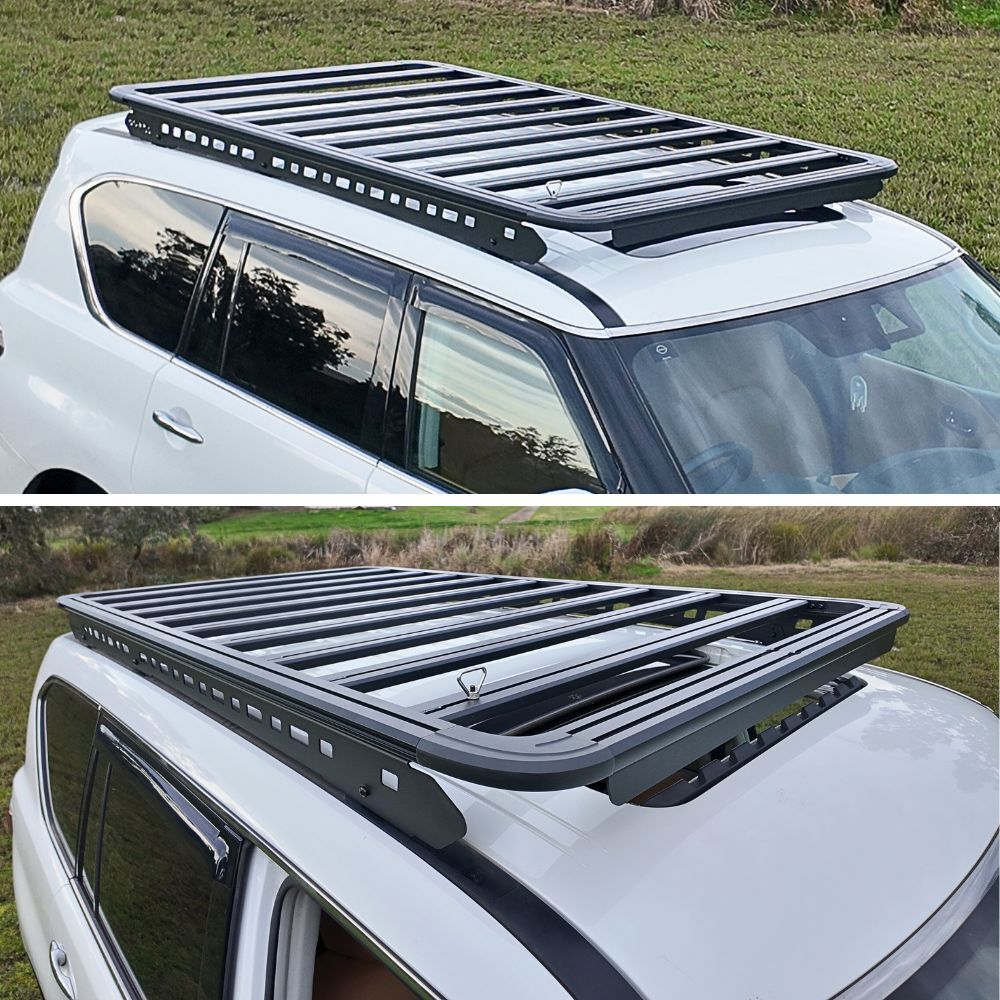 Premium Gen2 Cobra 4x4 Aluminium Roof Rack fits Landcruiser 100 105 Series LX470 4WD 1998 - 2007 200 x 130 cm Flat Platform Low Profile