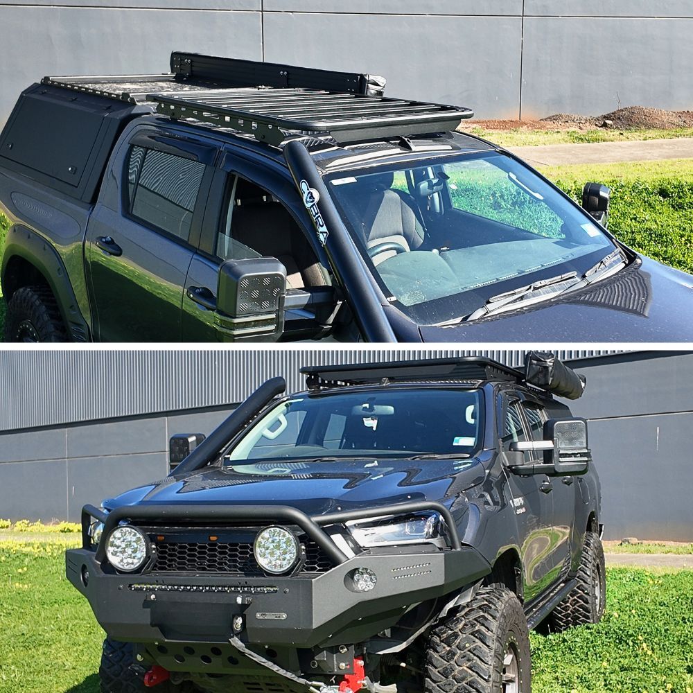 Premium Gen2 Cobra 4x4 Aluminium Roof Rack fits Mazda BT50 2021 Onwards 140 x 118 cm Flat Platform Low Profile