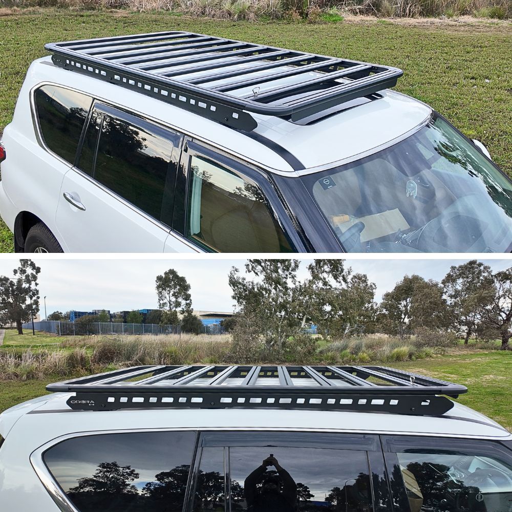 Premium Gen2 Cobra 4x4 Aluminium Roof Rack fits Landcruiser Prado 120 Series 4WD 180 x 118 cm Flat Platform Low Profile